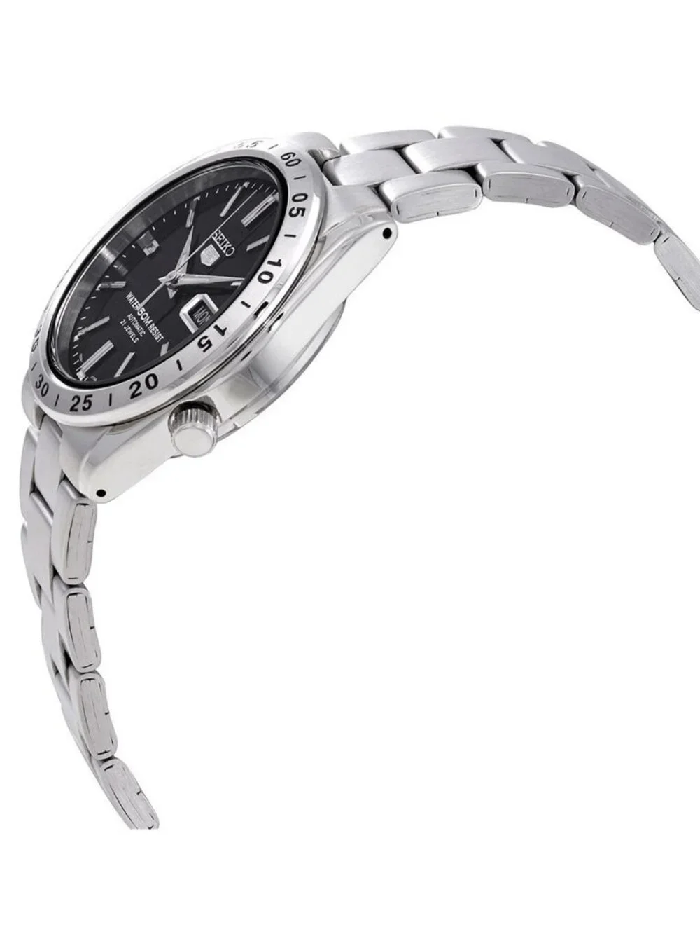 NWT Seiko 5 Automatic Black Dial Men's Watch